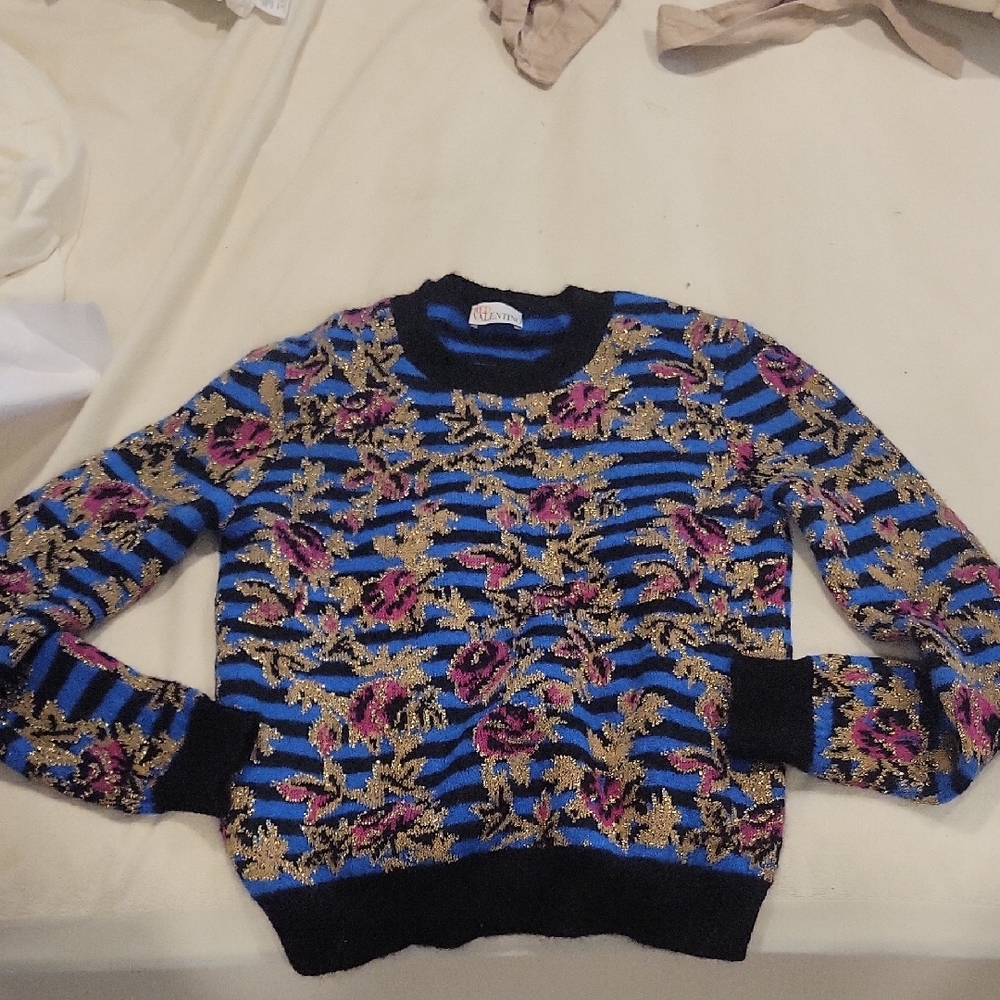 Floral Patterned Sweater